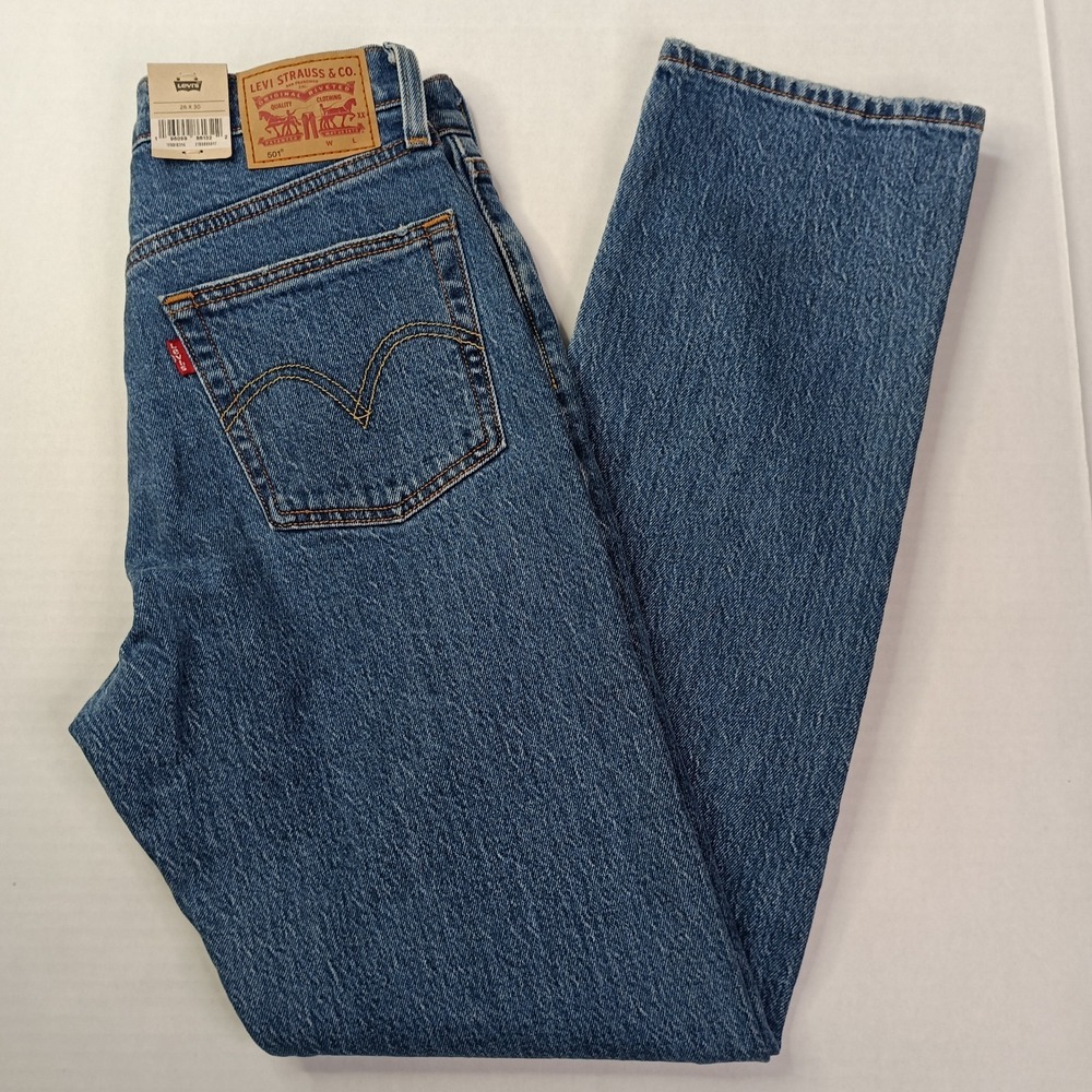 Levi's 501 Original Jeans Women's Size 26x30‎ Blue High Rise Button Fly NWT